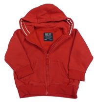 Červená propínací mikina s kapucí Next