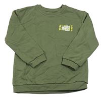 Khaki mikina s ovladačem a nápisy Matalan