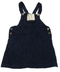 Nové - tmavomodré manšestrové šaty John Lewis