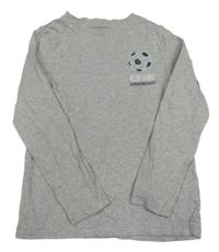 Šedé melírované triko s míčem George