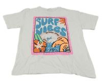 Bílé tričko s potiskem ZARA