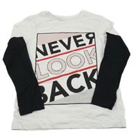 Bílo-černé triko s nápisy George