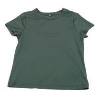 Tmavokhaki sportovní tričko H&M
