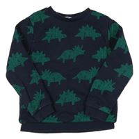 Tmavomodrá mikina s dinosaury M&S