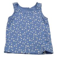 Modrý květovaný top Primark