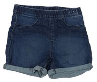 Tmavomodré riflové elastické kraťasy Denim Co.