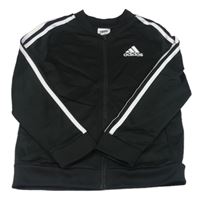Černá sportovní propínací mikina s logem zn. Adidas