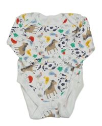 Bílé body s domácími zvířaty Primark