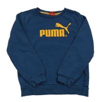 Petrolejová mikina s logem zn. Puma