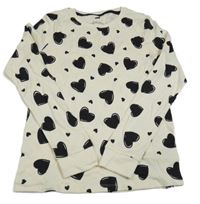 Krémové triko se srdíčky F&F