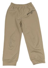 Béžové tepláky s nápisem Shein