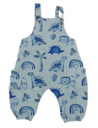 Světlemodré laclové tepláky s dinosaury Next