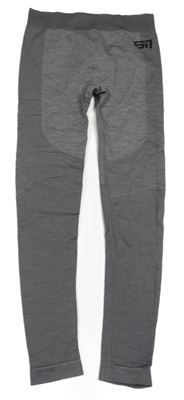 Šedé melírované spodní legíny