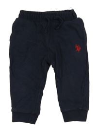 Tmavomodré tepláky s logem U.S. Polo Assn.