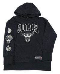 Černá basketbalová mikina s kapucí - Chicago Bulls Primark