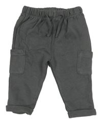 Tmavošedé tepláky s kapsami Matalan