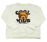 Smetanová mikina s medvědem