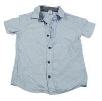 Modro-bílá pruhovaná košile s puntíky Dopodopo