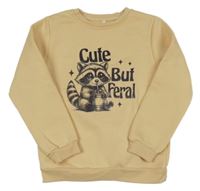 Béžová mikina s mývalem