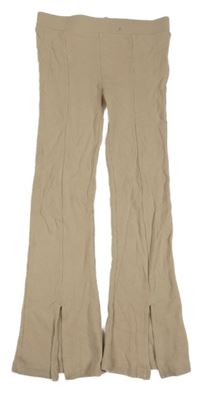 Pískové žebrované flare legíny F&F