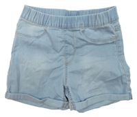 Světlemodré riflové elastické kraťasy H&M
