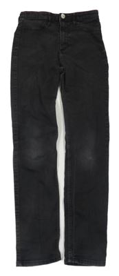 Černé skinny fit rifle H&M