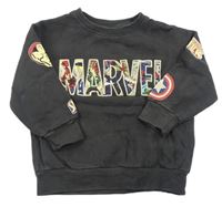 Tmavošedá mikina s nápisem - Marvel Zara