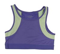 Fialovo-zelený sportovní crop top Reserved
