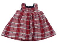 Červeno-bílé kostkované šaty Mothercare