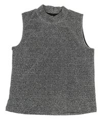 Stříbrný třpytivý top Primark