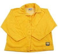 Žlutá manšestrová košile s nášivkou 