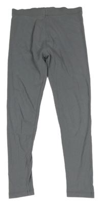 Šedé žebrované legíny Next