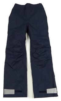 Tmavomodré šusťákové kalhoty tcm