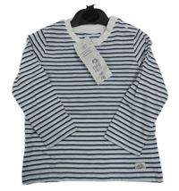 Nové - modro-bílé pruhované triko F&F