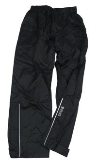 Černé šusťákové funkční kalhoty