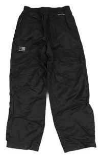 Černé šusťákové funkční kalhoty s logem Karrimor