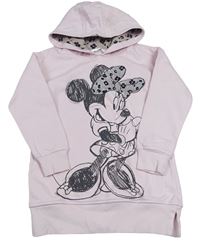 Světlerůžová šatová mikina s Minnie a kapucí M&S