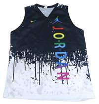 Černo-bílé sportovní tílko Jordan Air