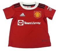 Červené sportovní tričko - Manchester United Adidas