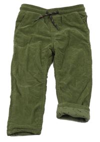 Khaki podšité manšestráky Mayoral