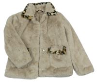 Béžový kožešinový podšitý kabát George