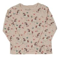 Světlerůžové triko s jednorožci Primark