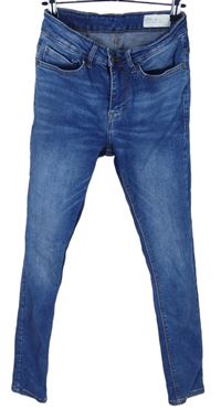 Dámské modré super skinny rifle Denim 