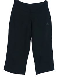 Dámské tmavošedé capri teplákové kalhoty Adidas 