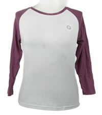 Dámské bílo-vínové triko 