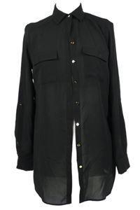 Dámská černá šifonová halenková tunika Primark 