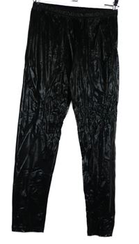 Dámské černé potažené legíny 