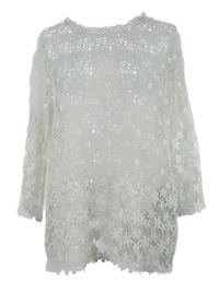 Dámská bílá krajková halenka 