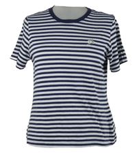 Dámské tmavomodro-bílé pruhované tričko George 