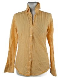 Dámská oranžová kostičkovaná halenka Mustang 